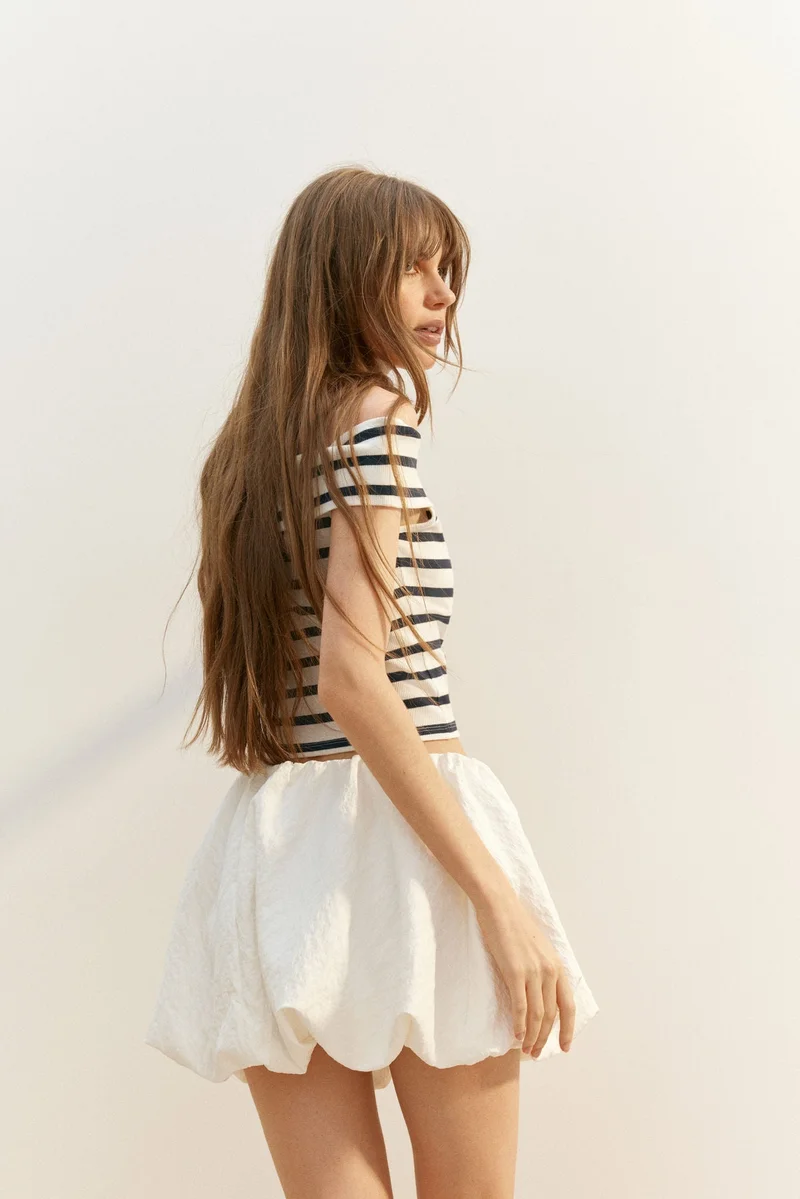 H&M Ribbed off-the-shoulder top