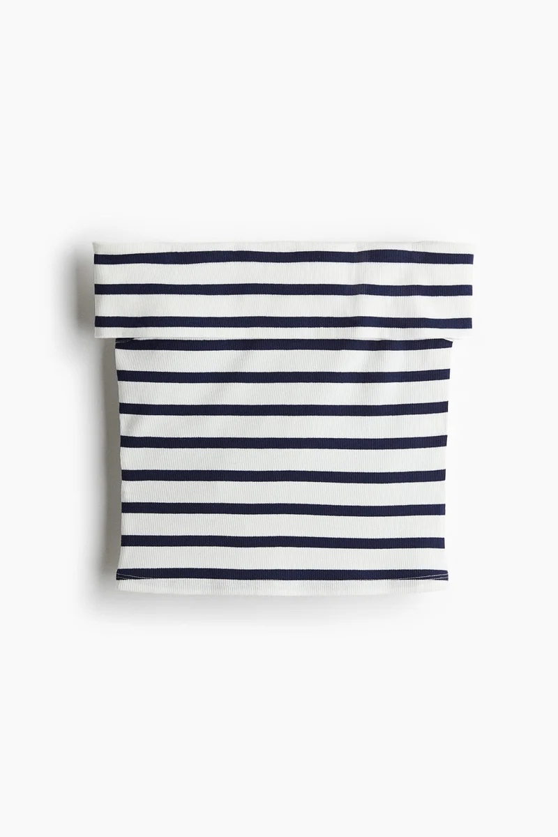 H&M Ribbed off-the-shoulder top