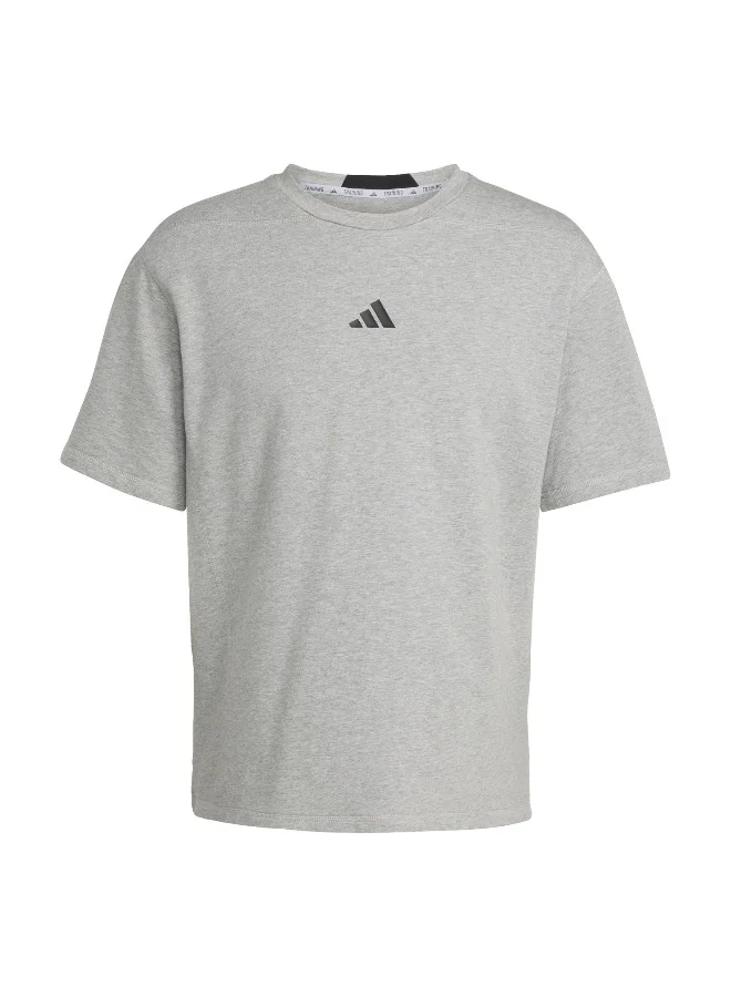 Adidas D4T X Tee Grey Training T-Shirts For Men XS