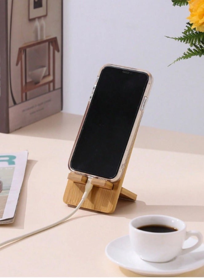 Durable and sturdy wooden mobile phone and iPad holder for the office - Image 2