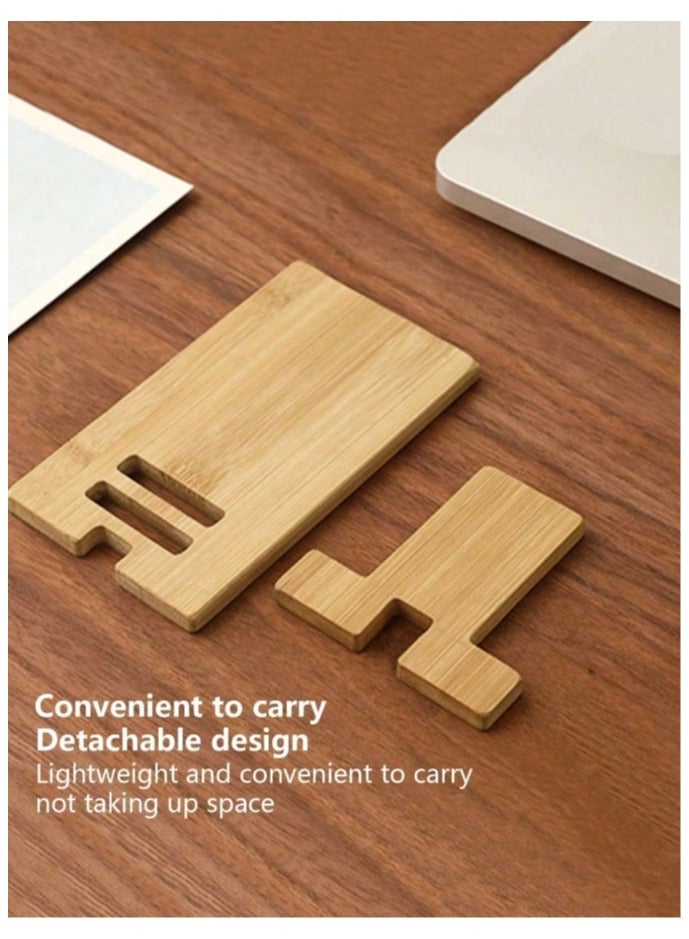 Durable and sturdy wooden mobile phone and iPad holder for the office - Image 3