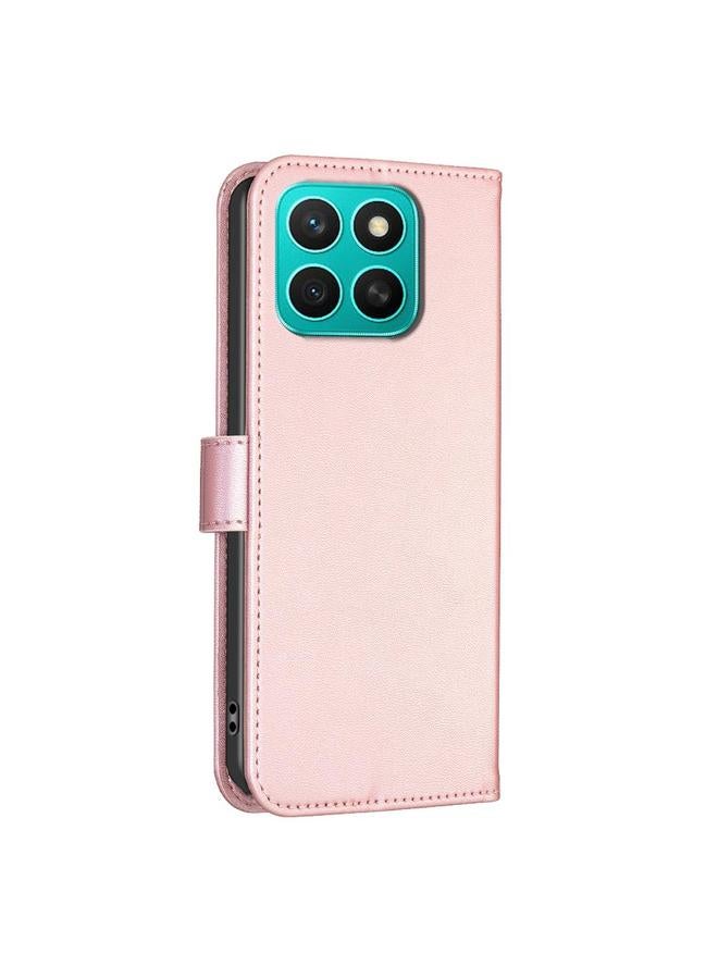 S-TOP Case For Honor X8c 4G Four-leaf Embossed Leather Phone Case - Image 3