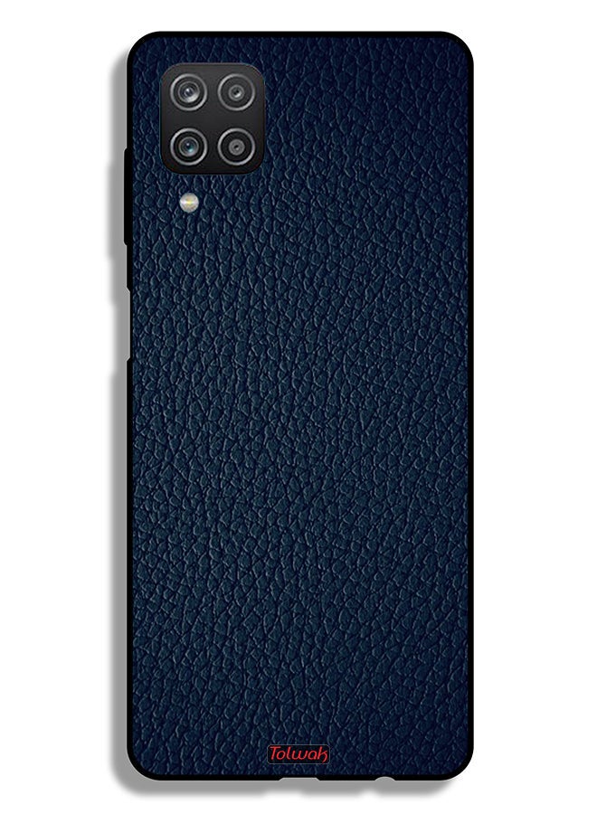 Tolwak Samsung Galaxy A12 Protective Case Cover Leather Pattern - Image 1