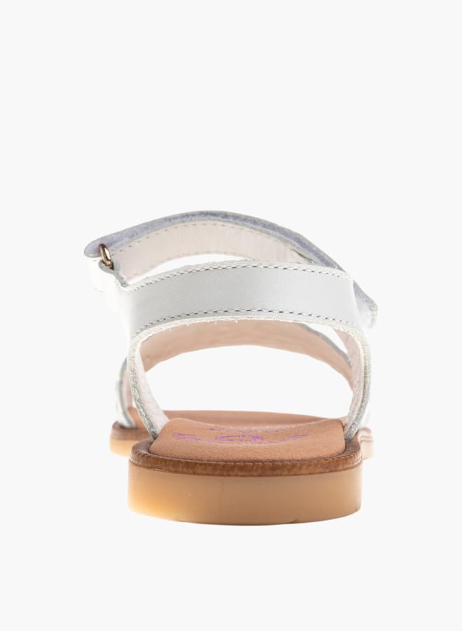 Pablosky Girls Strap Sandals With Hook And Loop Closure  - Image 3