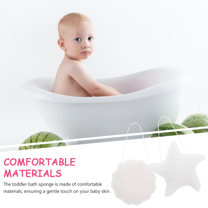 Konjac Sponge Set Of 2 Soft Bath Sponges For Sensitive Skin And Newborns - Image 4