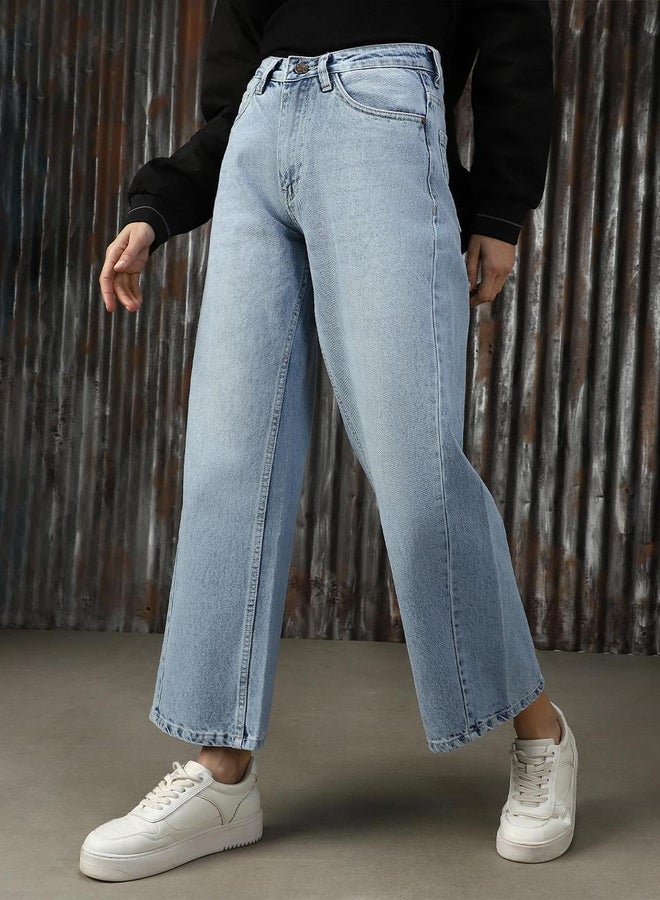 HIGH STAR High Rise Faded Regular Fit Jeans - Image 5
