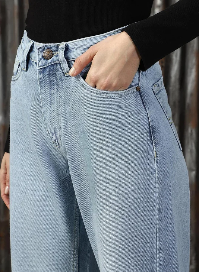 HIGH STAR High Rise Faded Regular Fit Jeans