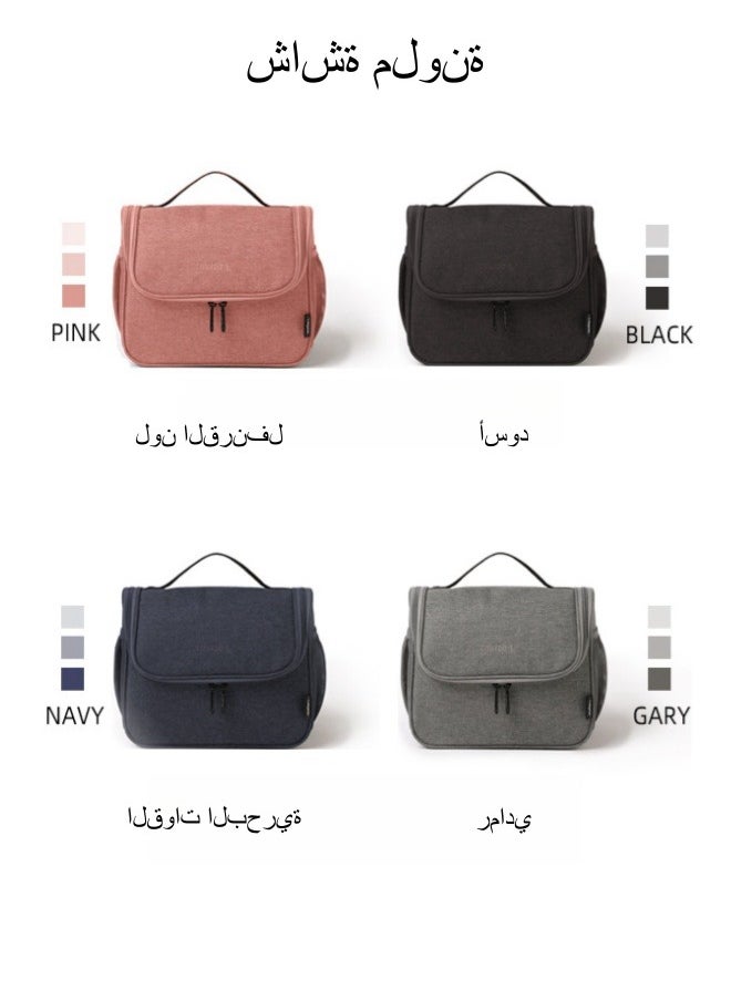 invite.L / AHZOA - حقيبة غداء معزولة بورق ألومنيوم حقيبة غداء سميكة حقيبة غداء مع حقيبة غداء حقيبة وجبات محمولة باليد - أزرق داكن - Image 1