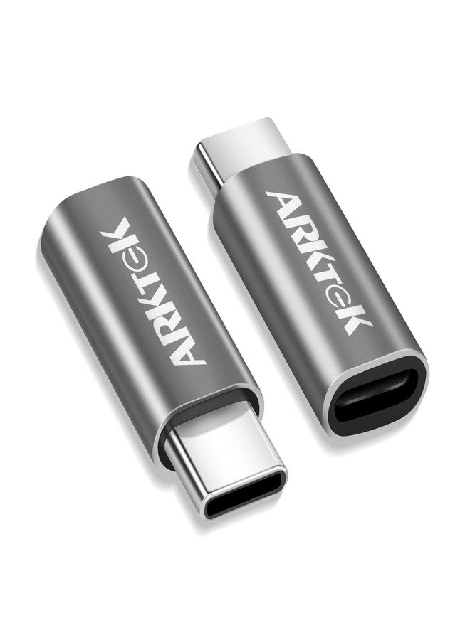 ARKTEK 2-Pack Lighting Adapter to USB-C i OS Lightning (Female) to USB Type C (Male) - Only Charging Adapter (Grey, USB-C to Lightning) - Image 1