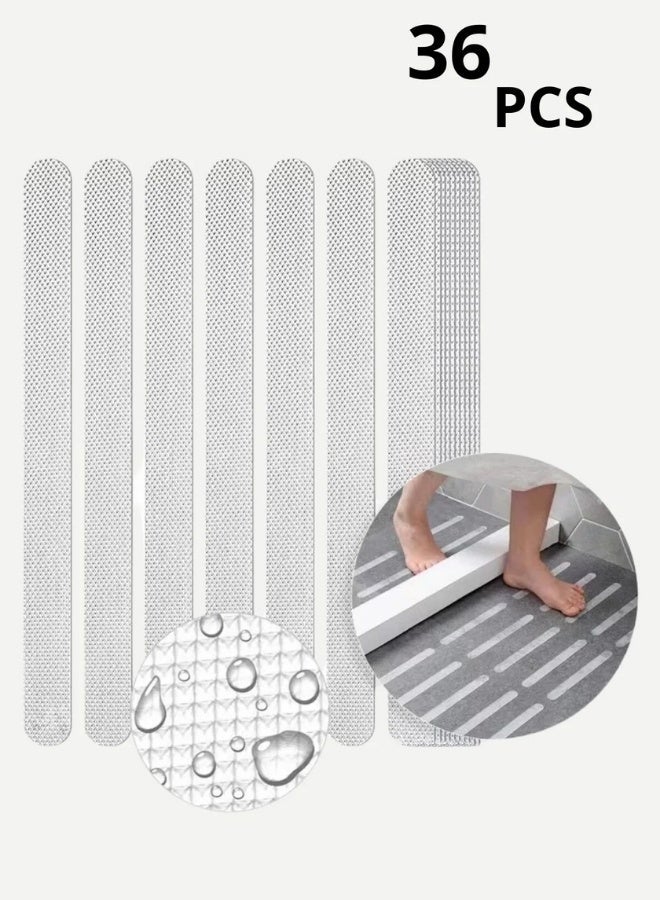 Anti-slip strips for shower floor, 36-piece clear anti-slip strip - Image 1