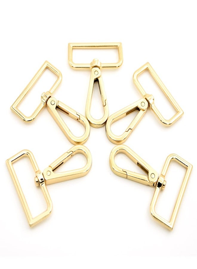 MELORDY 15 Pcs Metal Swivel Lobster Clasp Claw Push Gate Snap Hooks for DIY Crafts Keychain Purse Handbag Making (Gold,1-1/2 inch) - Image 1