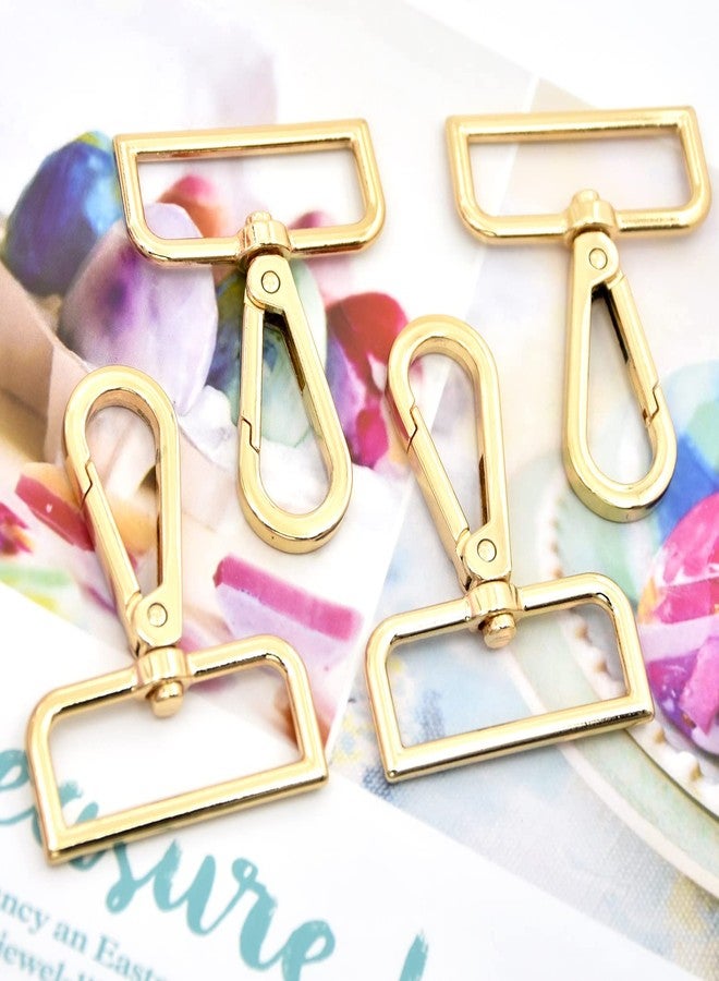 MELORDY 15 Pcs Metal Swivel Lobster Clasp Claw Push Gate Snap Hooks for DIY Crafts Keychain Purse Handbag Making (Gold,1-1/2 inch) - Image 4