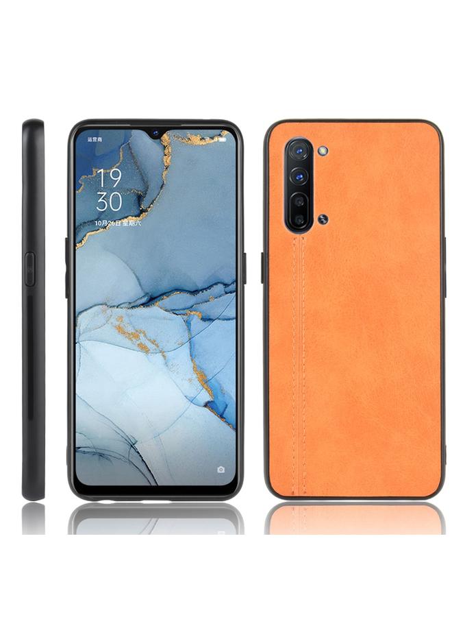 S-TOP Case For OPPO K7 5G Shockproof Sewing Cow Pattern Skin PC + PU + TPU Case - Image 1