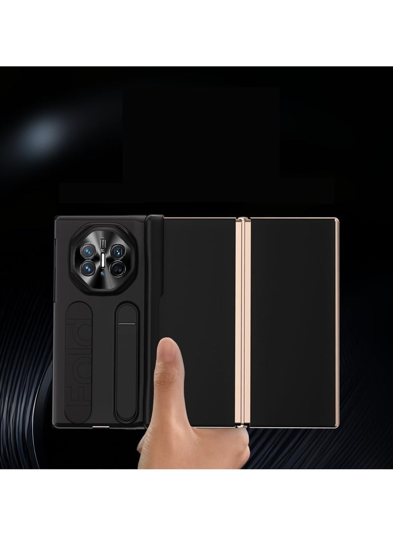 Compatible with Huawei Mate XT Ultimate Design 5G Case, featuring an adjustable stand and wrist strap, with a matte PC shock-resistant protective cover and Mate XT hinge protection case. - Image 4