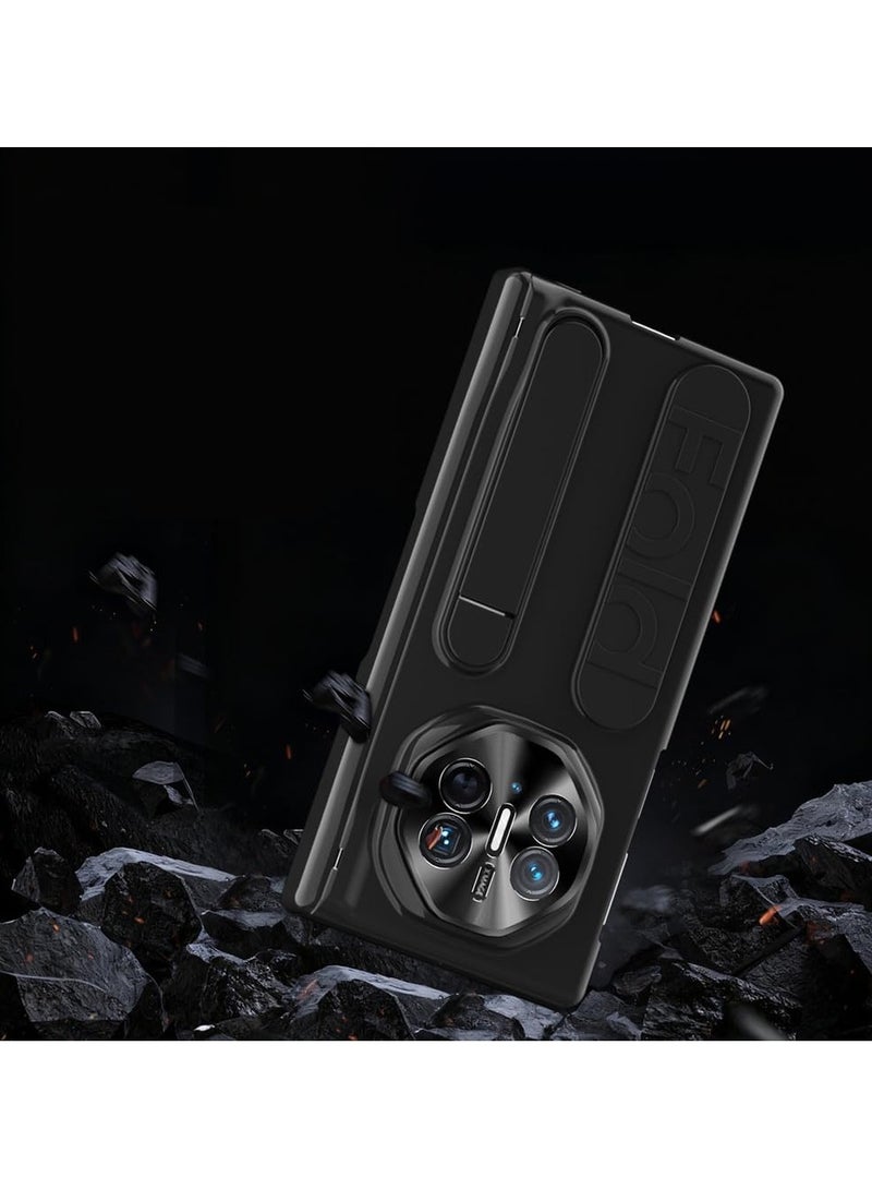 Compatible with Huawei Mate XT Ultimate Design 5G Case, featuring an adjustable stand and wrist strap, with a matte PC shock-resistant protective cover and Mate XT hinge protection case. - Image 5