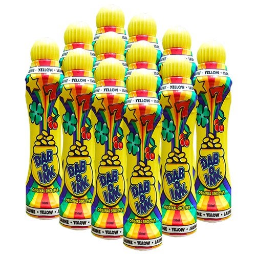 Dab-O-Ink One Dozen 4oz Yellow Bingo Dauber - Image 1