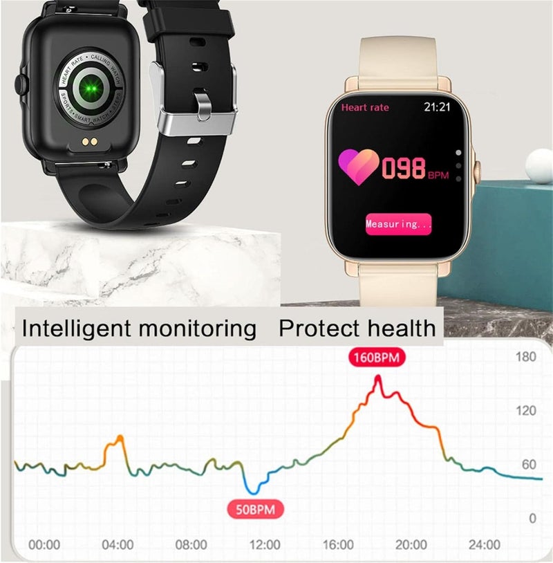 كلاراكو ساعات كلاركو GT30 الذكية، ساعات رياضية أنيقة طويلة الأمد مزودة بمستشعر ثلاثي الأبعاد، مقاومة للماء IP67، مراقبة صحة النوم، ساعة لياقة بدنية مع عداد خطوات للنساء والرجال - Image 5