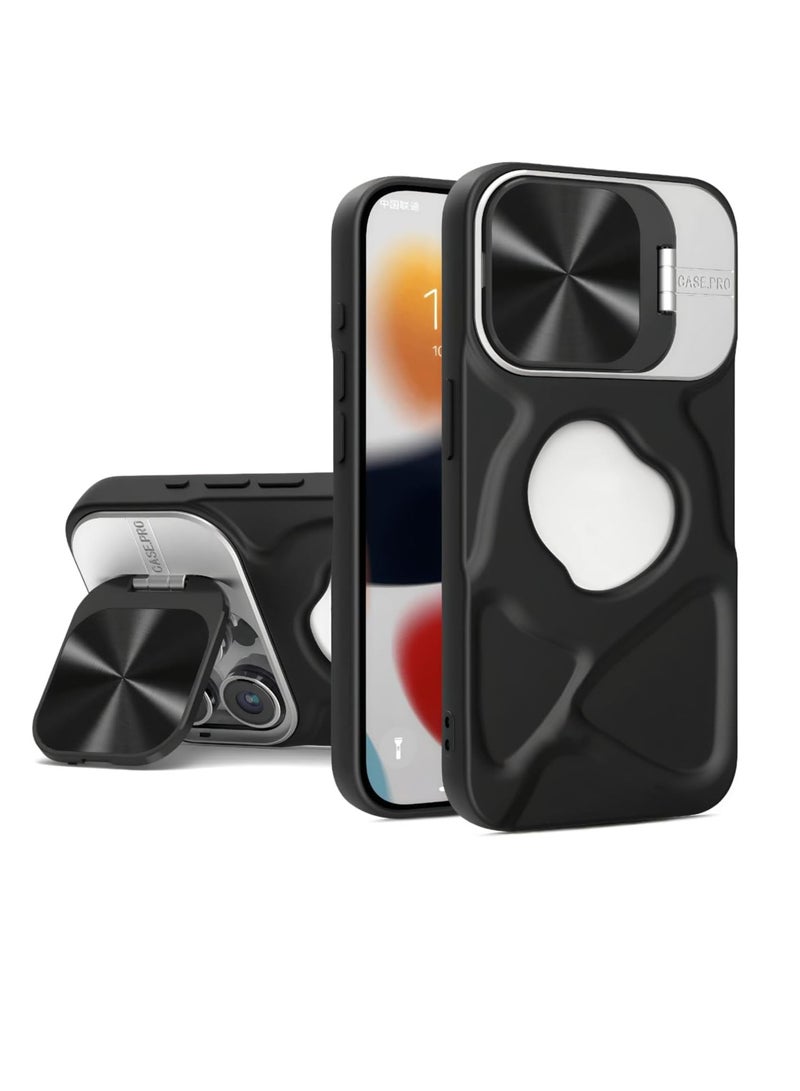 Case Compatible with IPhone 14 Pro Invisible Lens Protection Cover Military Grade Phone Case - Foldable Stand Function - Magnetic Wireless Charging Phone Case - Image 1