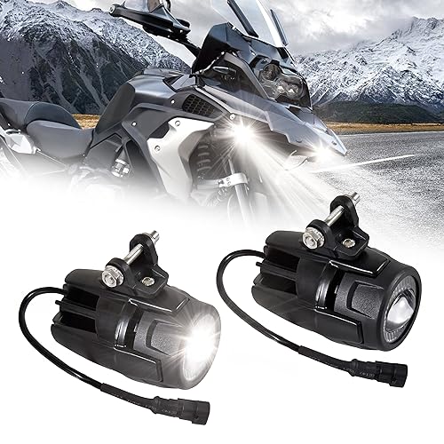 VEISUTOR مجموعة مصابيح الضباب LED من VEISUTOR لـ R 1250 GS 14-24، شريط ضوء LED مساعد للدراجات النارية مع حوامل لـ BMW R1250GS 2014-2024 ملحقات - Image 1
