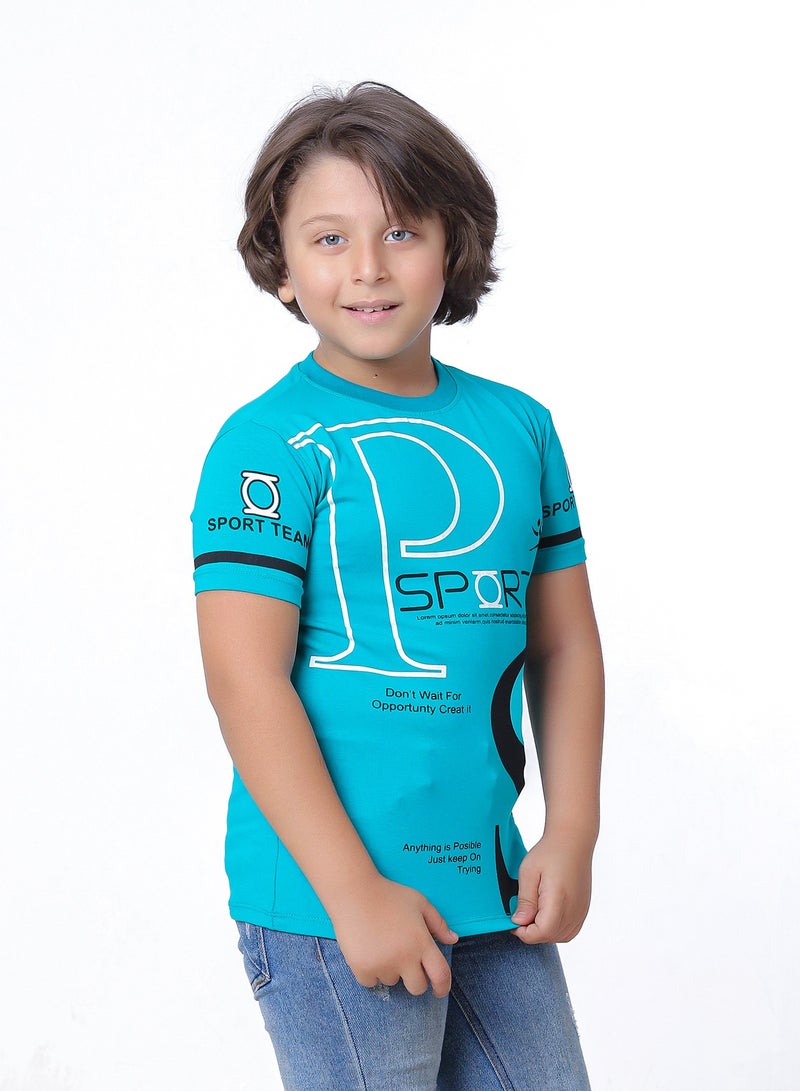 بيبو تيشيرت اولادى نصف كم مطبوع - Image 3