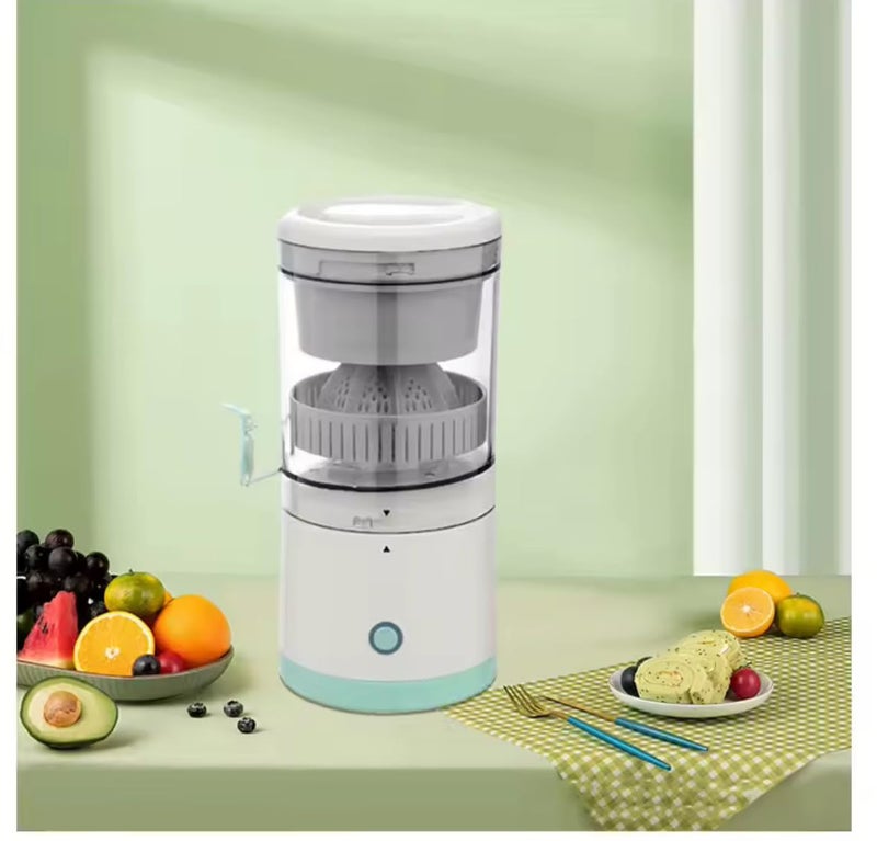 Electric Citrus Juicer, Portable USB Charging, Low Noise Operation, White and Mint Green - Image 5