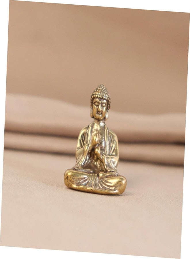 ARTIBETTER 12 Pcs Buddha Decorative Ornaments Mini Buddha Statue Desktop Decoration House Decorations for Home Mini Toy Feng Shui Meditation Statues Adornments Brass - Image 3