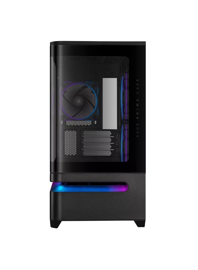 ASUS Prime AP202 ARGB Micro-ATX PC Case, Curved Tempered Glass Side Panel, 3x ARGB Fans, Patented GPU Cooling Slot Vent, Supports 360mm Radiator, Up to 420mm GPU, USB-C, Dust Filters, Black | 90DC00P0-B19000 - Image 5