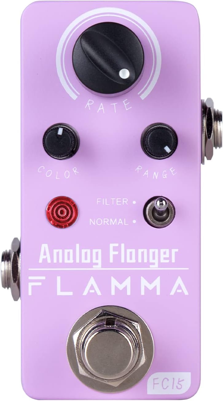 FLAMMA FC15 Analog Flanger Pedal, Oscillator Effects with 2 Modes, True Bypass Mini Portable Durable Metal Shell - Image 1