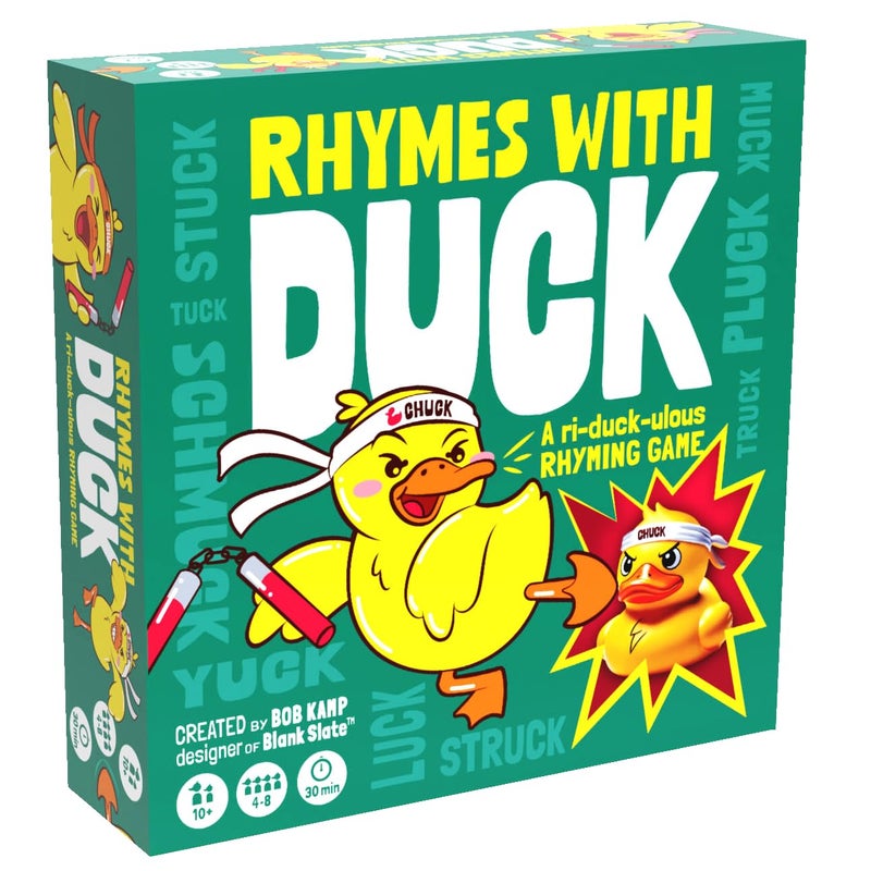 Gray Matters Games Rhymes with Duck Board Game Fun Wordplay Game for Families and Parties - Image 3