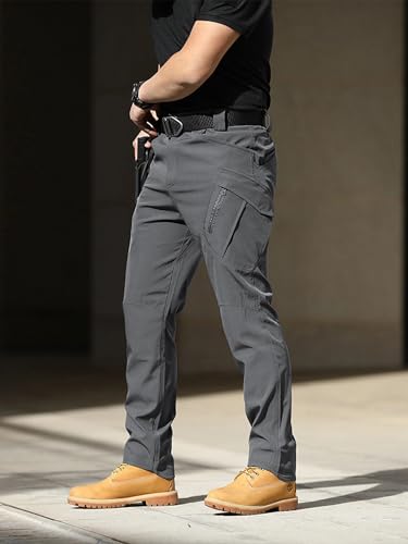 AUTIWITUA Men's Tactical Cargo Pants Water Resistant Lightweight Hiking Pants Outdoor Work Pants with Multi Pockets(No Belt) - Image 3