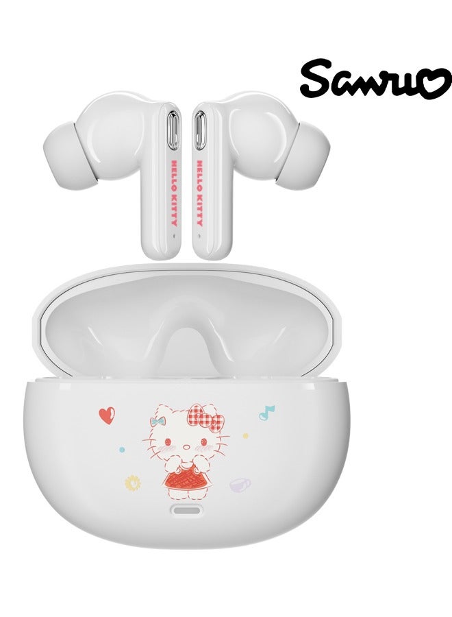 Sanrio YP-75 Wireless Bluetooth Headset - White Hello Kitty - Image 1