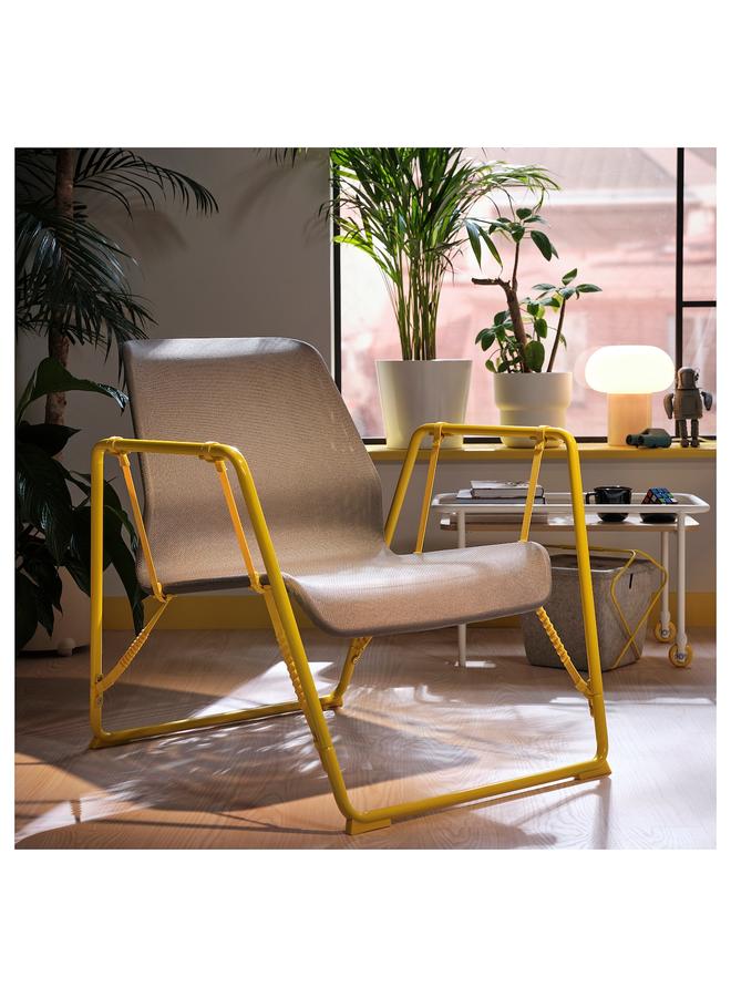 Green Tiger Gaming easy chair, grey/bright yellow - Image 4