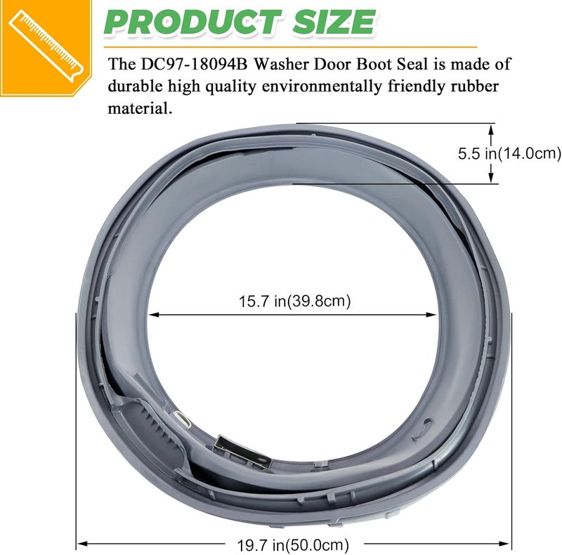 Techecook جوان سحاب باب الغسالة Techecook DC97-18094B لأجهزة غسيل سامسونج - Image 5