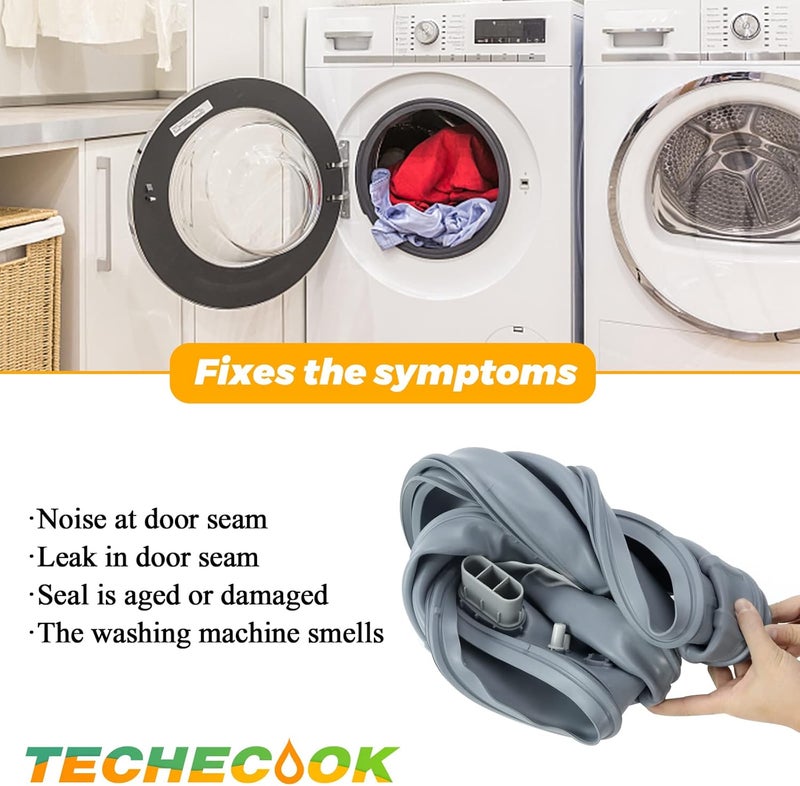 Techecook جوان سحاب باب الغسالة Techecook DC97-18094B لأجهزة غسيل سامسونج - Image 4