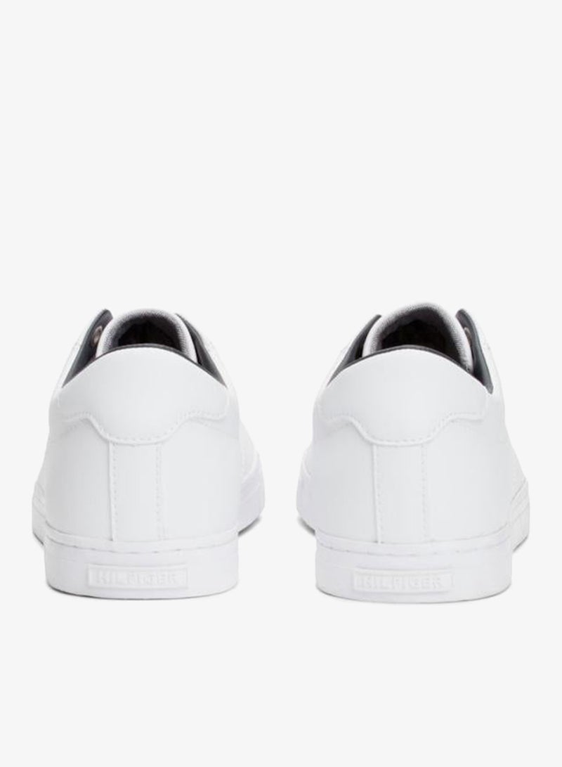 TOMMY HILFIGER Canvas Lace Up Low Top Sneakers - Image 3