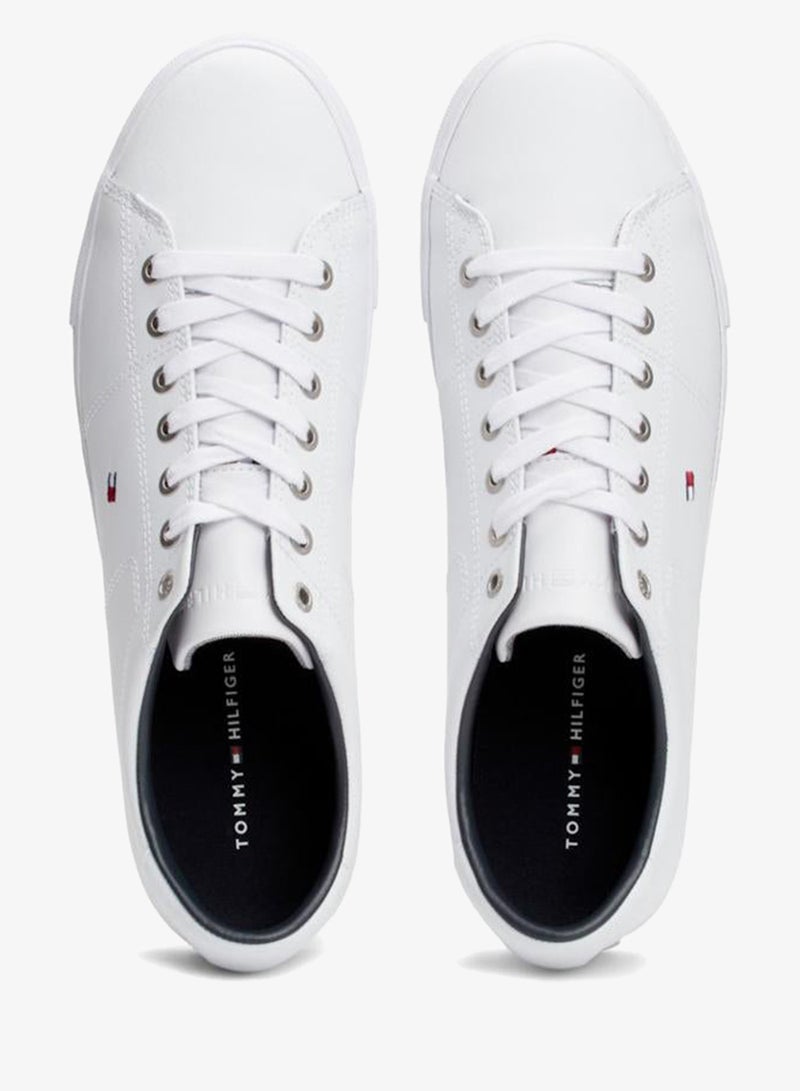 TOMMY HILFIGER Canvas Lace Up Low Top Sneakers - Image 5