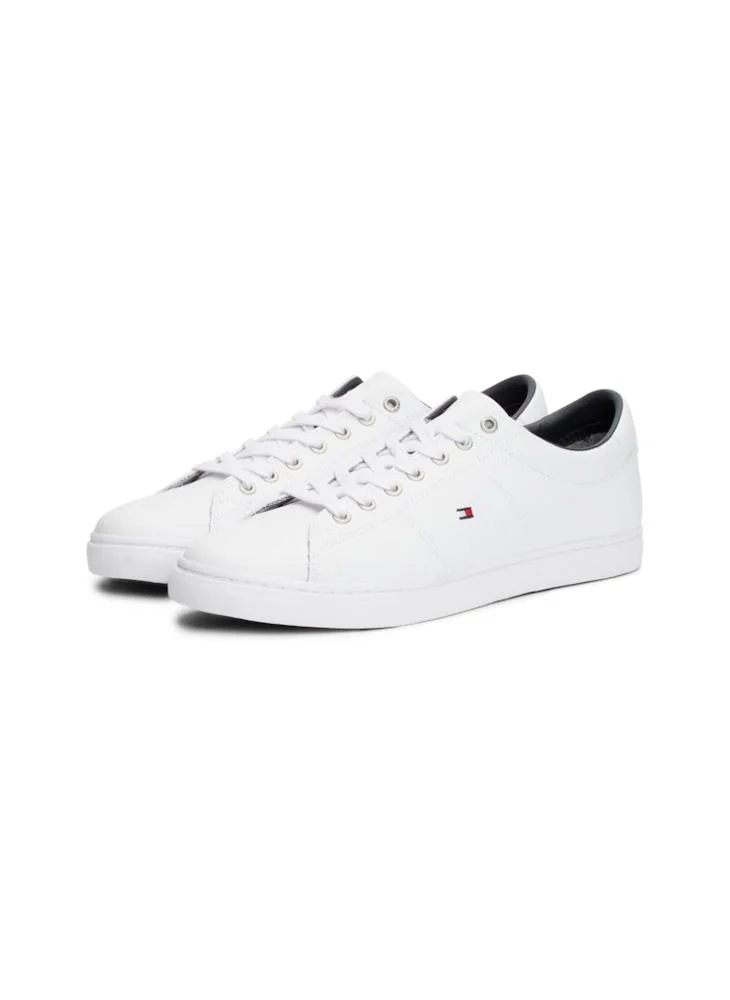 تومي هيلفيغر Canvas Lace Up Low Top Sneakers