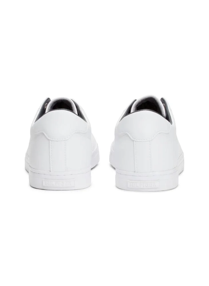 تومي هيلفيغر Canvas Lace Up Low Top Sneakers