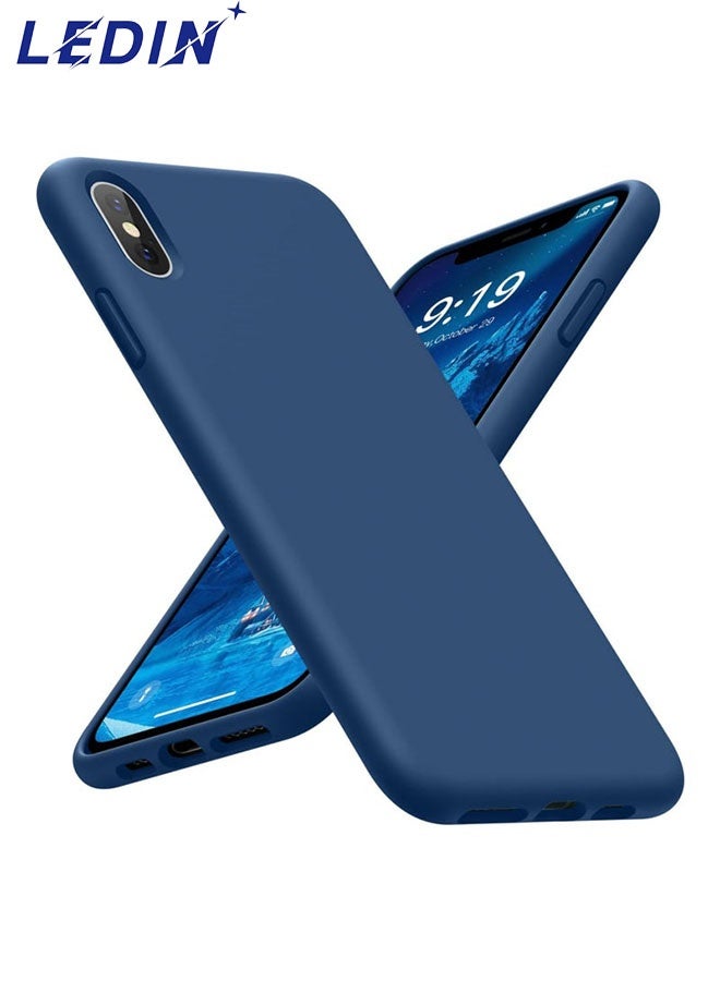 LEDIN Silicone Case for iPhone XR Silky Soft Touch Full Body Protective Phone Case Shockproof Cover with Microfiber Lining - Image 1
