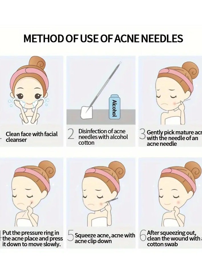 Generic - Blackhead Removal Tool Blackhead Extractor Professional Cleaning Tool for Face Nose Chin Cheeks and Forehead - Image 1