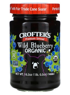 CROFTER'S ORGANIC Organic Premium Spread Wild Blueberry 16.5 oz (468 g) 