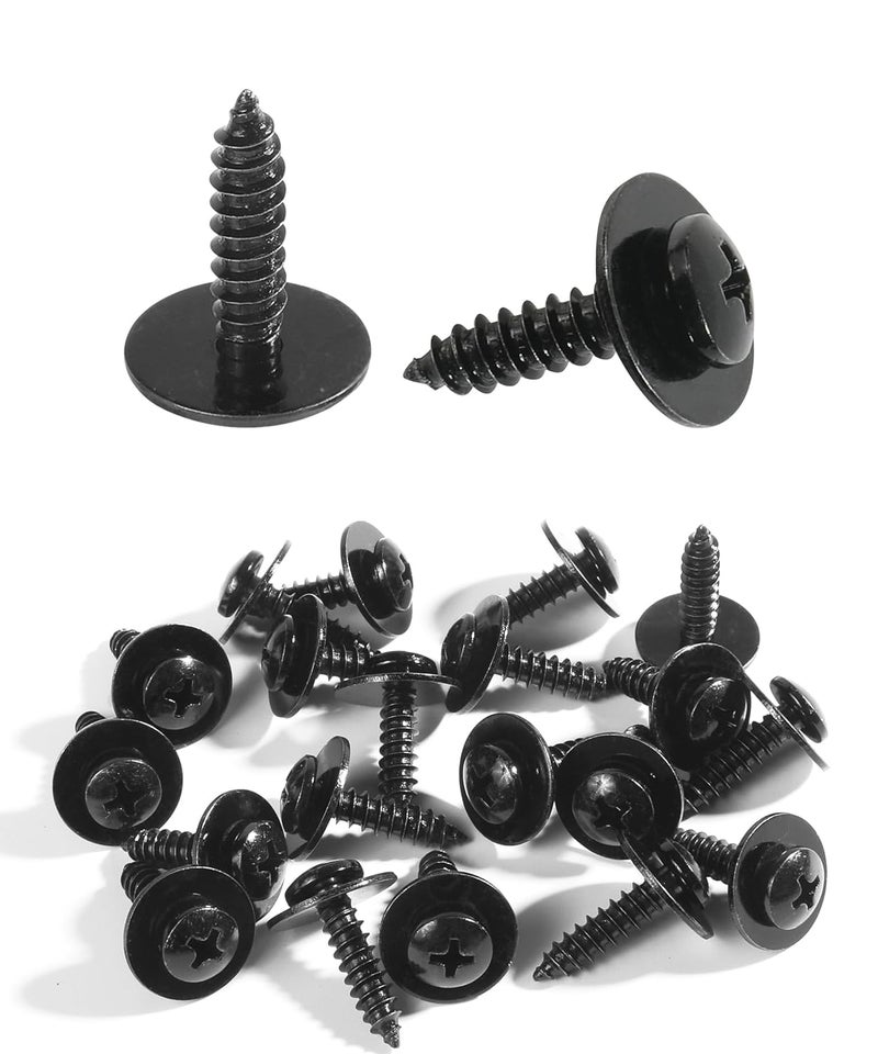 UBOG 20PCS Automotive Screws,Fender Liner Screws,Car Accessories Bumper Screws,Splash Shield Screws,Bumper Cover Fender Liner Screw,Auto Body Fender Screws Bolt Fasteners,Replace #990114SE0000 - Image 1