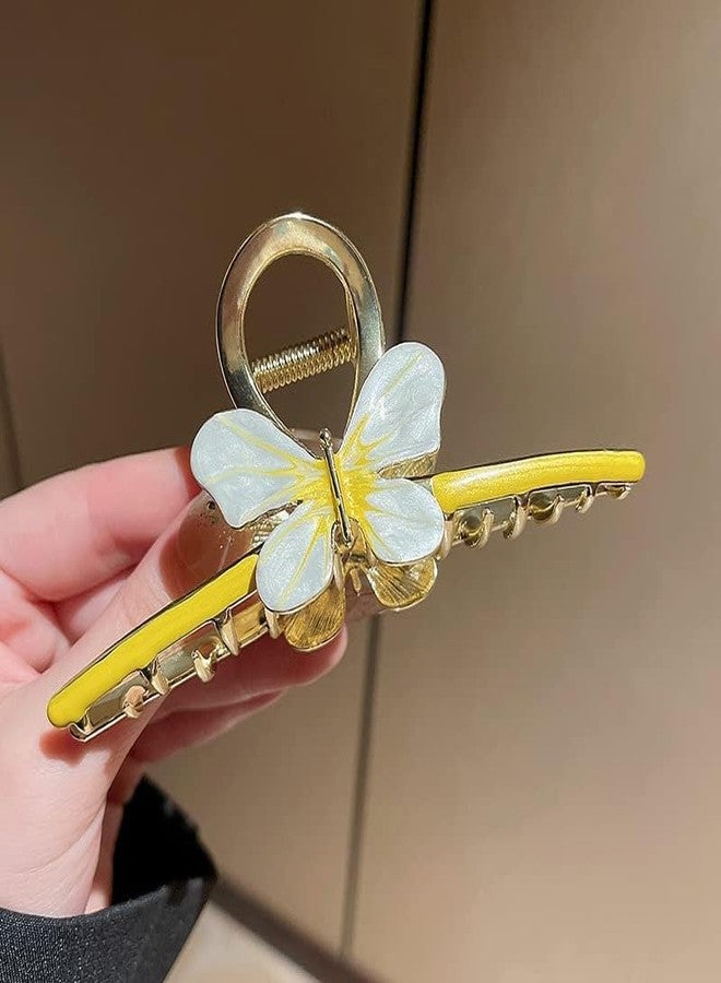 ستار ورك مشابك شعر ستار وورك، مشابك شعر طويلة وسميكة، إكسسوارات شعر مثالية لتصفيف الشعر للنساء والفتيات (أصفر شتوي) - Image 3