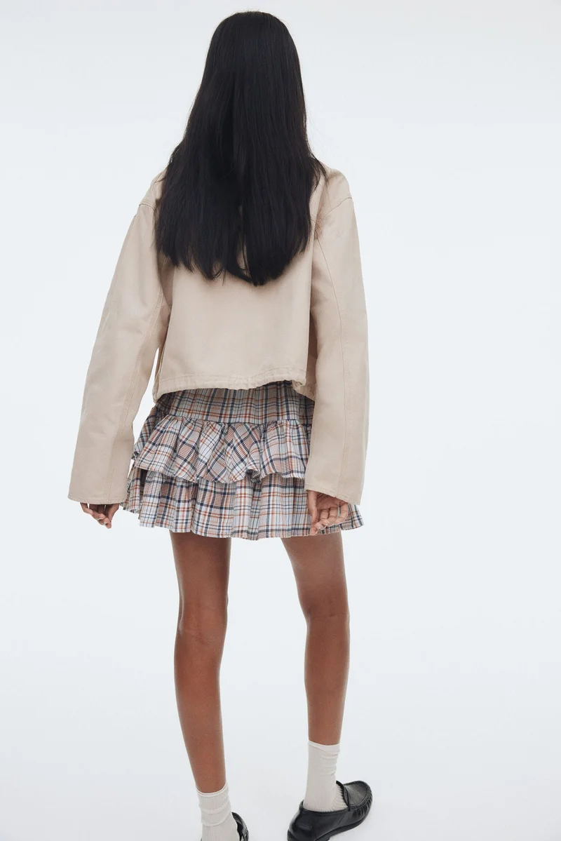 اتش اند ام تنورة متعددة الطبقات برباط