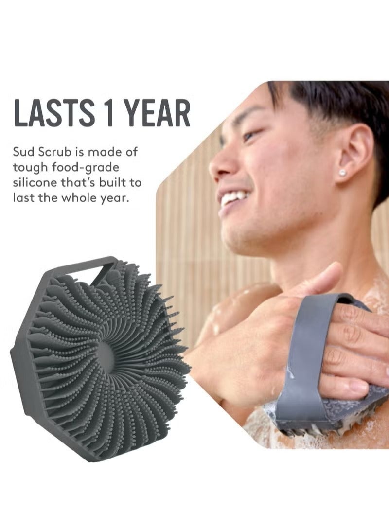 Antimicrobial Silicone Bath Body Brush Exfoliating Body Scrubber for Sensitive Skin Eco Friendly Shower Scrubber for Body Silicone Body Brush for Showering - Image 5