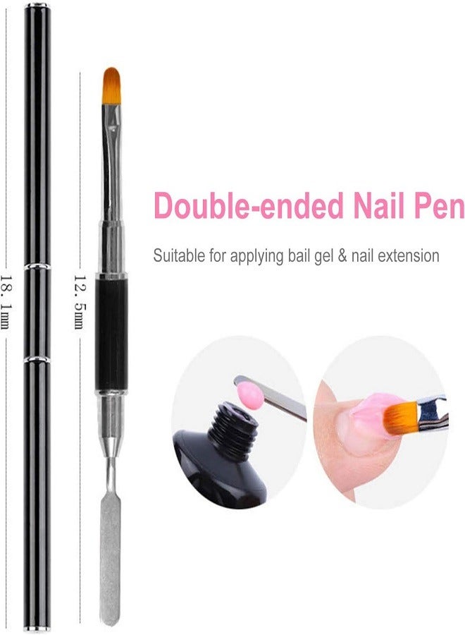 Nee Jolie 12 Color Poly Gel Nail Kit with UV Light Nail Extension Gel DIY at Home - Image 4