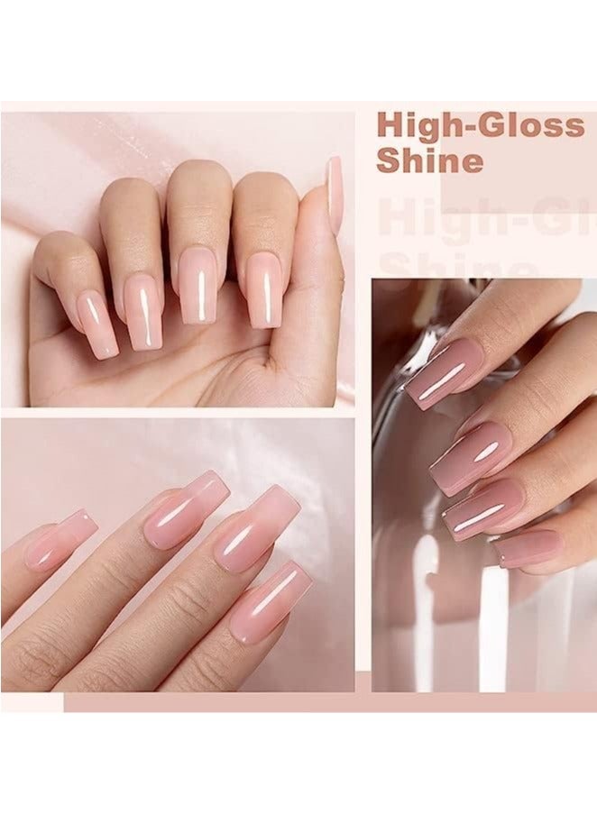 Nee Jolie 12 Color Poly Gel Nail Kit with UV Light Nail Extension Gel DIY at Home - Image 2