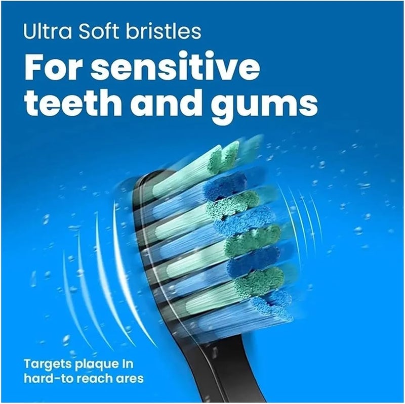 Electric Toothbrush Heads 20pcs Black Compatible with D7 D8 FW507 FW508 FW551 917 959 SG E9 - Image 5