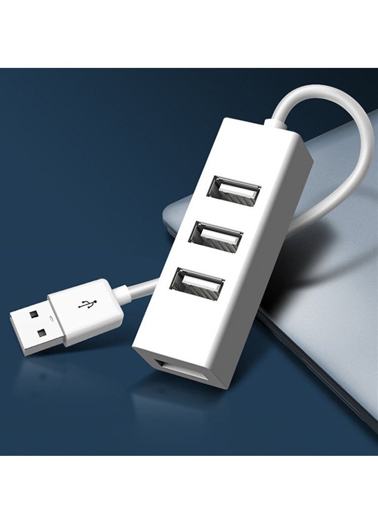 AROAQ USB Hub, Durable And Portable USB Port Splitter, 4 Port Compact Portable High Speed Data Hub, Ultra Slim All In One USB Splitter Power Adapter For Pc Windows, (1pc, White) - Image 5