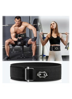 Spall Locking Weight Lifting Belt For Men & Women. Nylon Gym Workout Belt With Adjustable Buckle For Deadlift, Olympic Training, CrossFit, WOD. Provides Lumbar Support & Stability  - Image 4